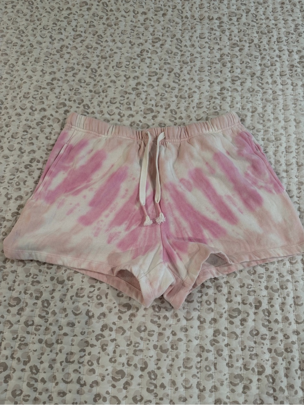 Z Supply Pink Tie-Dye Cozy Lounge Shorts